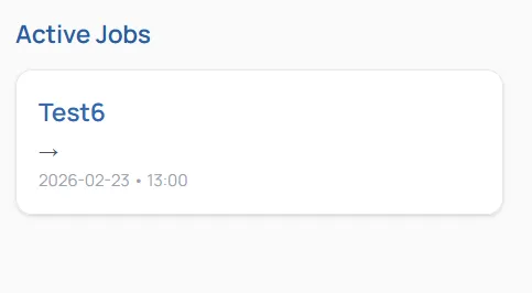 Mobile field app showing assigned moving jobs for crew members